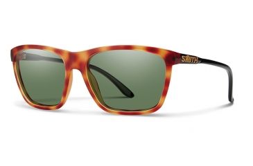 Image of Smith Optics Delano Single Vision Prescription Sunglasses, Matte Honey Tort/Black Frame, Polarized, DACPGNMHTSV