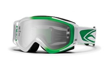 Image of Smith Optics Fuel v.2 Sweat-X Goggles - Green-White Fade, Platinum Lens