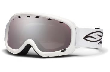 Image of Smith Optics Gambler Goggles - White Frame, Ignitor Mirror Lenses GM3IWT12
