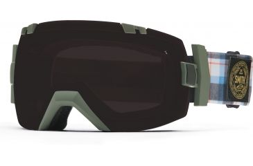 Image of Smith Optics I/OX Goggle Cyprus Plammo Frame/Blackout/Red Sensor Lens IL7BKYP15