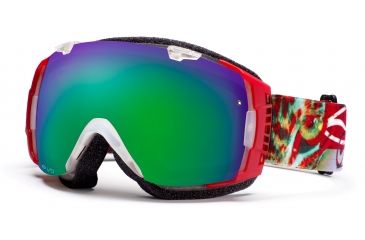 Image of Smith I/O Goggles, Clear Need For Speed, Green Sol X Mirror And Sensor Mirror Lenses IO7NXCN11
