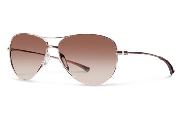 Image of Smith Optics Langley Single Vision Prescription Sunglasses, Rose Gold Frame, LAPCSNGRGDSV