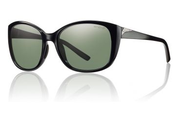 Image of Smith Optics Lookout sg, Black/pol Gray grn chrom lens LTRPGNBK