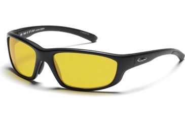 Image of Smith Optics Passage Sunglasses with Black frames and Amber Polarized lenses