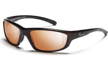 Image of Smith Optics Passage Sunglasses with Tortoise frames and Copper Mirrored lenses