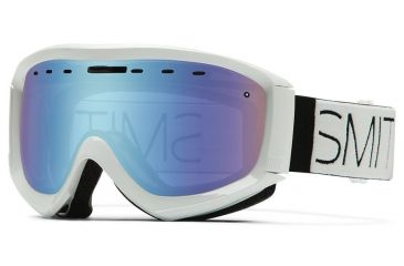 Image of Smith Optics Prophecy OTG Goggle White Block Frame/Blue Sensor Lens PR6ZWBL15