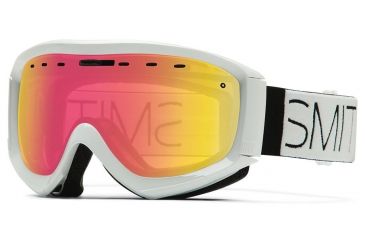 Image of Smith Optics Prophecy OTG Goggle White Block Frame/Red Sensor Lens PR6RZWBL15