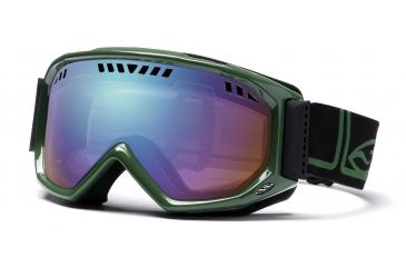 Image of Smith Optics Scope Pro Snow Goggles - Heritage Green Frame, Sensor Mirror Lens