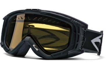 Image of Smith Optics Snow Intake Goggles - Black w/ Yellow Dual Airflow AFC Lens IT3ABKSM10