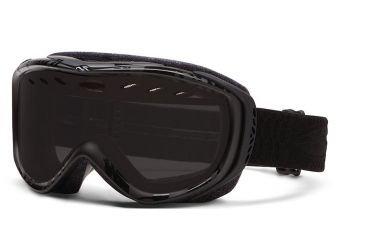 Image of Smith Optics Womens Cadence Snow Goggles - Black Danger Frame w/ Blackout Lens CD4BKKD13