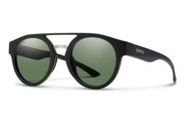 Image of Smith Range Sunglasses - Womens, Matte Black Frame, Chromapop Polarized Grey Green Lens, 20127000350L7
