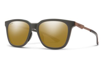 Image of Smith Roam Sunglasses, Matte Gravy Frame, ChromaPop Polarized Bronze Mirror Lens, 2012644VF53QE
