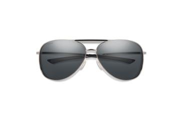 Image of Smith Serpico 2 Sunglasses, Silver Frame, Polarized Gray Lens, 200284YB765M9