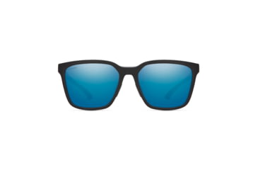 Image of Smith Shoutout Sunglasses, Matte Black Frame, ChromaPop Polarized Blue Mirror Lens, 20230200357QG