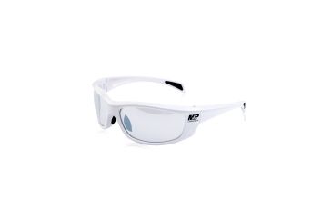 Image of Smith &amp; Wesson Whitehawk Full Frame Shooting Glasses, Gloss White/Clear Mirror, 110174