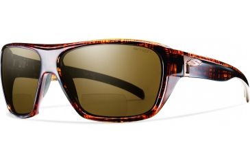 Image of Smith Optics Chief +2.50 Sunglasses - Brown Linen Frame w/ Polarized Brown Lens CFBRBR250