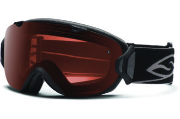 Image of Smith Optics I/OS Snow Goggles - Black Frame w/ Polarized Rose Copper and Blue Sensor Lens IS7EPBK12
