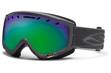 Image of Smith Optics Phenom Snow Goggles - Graphite Frame w/ Green Sol X Lens PH6NXGP12