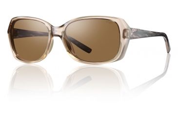 Image of Smith Optics Womens Facet Sunglasses - Desert Rose Frame w/ Brown Lens FAPCBRDSR