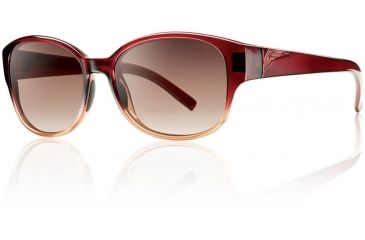 Image of Smith Optics Womens Lyric Sunglasses - Scarlet Fade Frame w/ Sienna Gradient Lens LYPCSNGSF