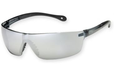 Image of Survival Optics Sunglasses S.O.S.- Star Lite - Squared EyeShield - 4778 Gray Frame / Silver Mirror Safety Lenses
