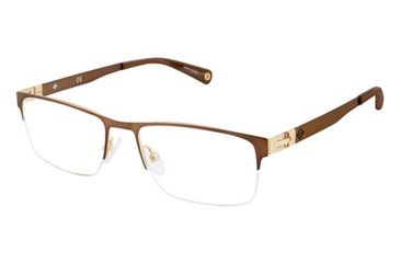 Image of Sperry Top-Sider HAMMONASSET Prescription Eyeglasses - Frame Mt Brn/Lt Brown, Size 53/17mm SPHAMMONASSET02