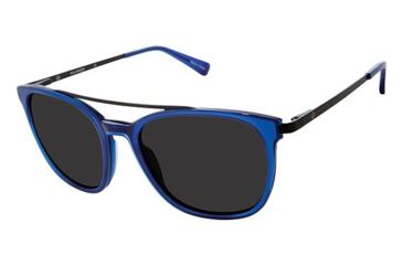 Image of Sperry Top-Sider LEEWARD Sunglasses - Frame TRANS BLUE, Lens Color Dark Grey, Size 55/19mm SPLEEWARD03