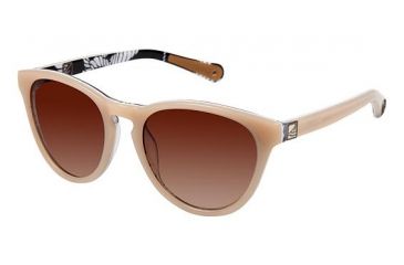 Image of Sperry Top-Sider NANTUCKET Single Vision Prescription Sunglasses SPNANTUCKET03 - Frame Color Nude / Black Newport Rope