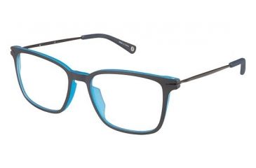Image of Sperry Top-Sider Nauset Single Vision Prescription Eyeglasses - Frame Navy/Dk Gunmtal, Size 52/17mm SPNAUSET03