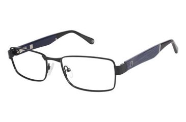 Image of Sperry Top-Sider Provincetown Single Vision Prescription Eyeglasses - Frame MATTE BLACK/NVY, Size 53/18mm SPPROVINCETOWN01