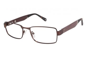 Image of Sperry Top-Sider Provincetown Single Vision Prescription Eyeglasses - Frame MATTE BROWN, Size 53/18mm SPPROVINCETOWN02
