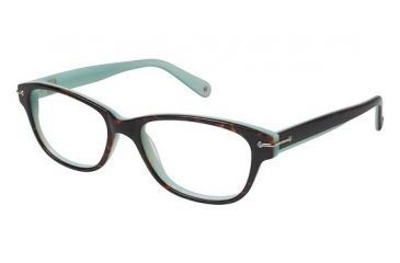 Image of Sperry Top-Sider Sanibel Single Vision Prescription Eyeglasses - Frame TORTOISE / MINT, Size 51/17mm SPSANIBEL02