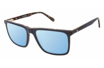 Image of Sperry Top-Sider SOUTHPORT Sunglasses - Frame NAVY HORN, Lens Color Dark Navy Flash, Size 56/17mm SPSOUTHPORT02
