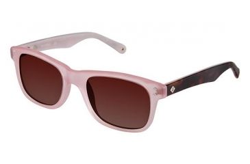 Image of Sperry Top-Sider Wainscott Sunglasses - Frame Trans Coral, Lens Color Dark Brown Gradient, Size 53/20mm SPWAINSCOTT04
