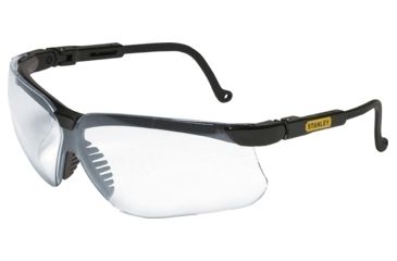 Image of Stanley Rst 61023 Genesis Black Clear Lens Premium Safety Glasses