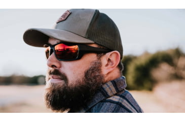 Image of STNGR Alpine Ballistic Sunglasses, Matte Black/Red Mirror, Medium/Large, CQ-V3I1-U02L