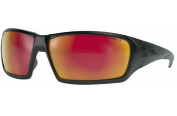 Image of STNGR Ridge Ballistic Sunglasses, Matte Black/Red Mirror, Large/Extra Large, QY-XXC6-QT1V