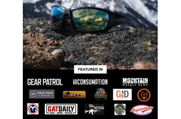 Image of STNGR Ridge Ballistic Sunglasses, Matte Black/Smoke, Large/Extra Large, LC-43O4-RW0G