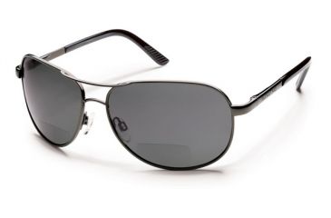 Image of Suncloud Polarized Optics Aviator 1.5 (New) Sunglasses - Gunmetal Frame, Gray Polarized Polycarbonate Lenses S-AVPPGYGM150
