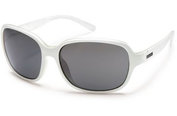 Image of Suncloud Polarized Optics Sequin (New) Sunglasses - White Backpaint Frame, Gray Polarized Polycarbonate Lenses S-SQPPGYWT