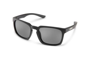 Image of Suncloud Polarized Optics Hundo, Color - Matte Black, Lens Color - Polarized Gray, 20233400356M9