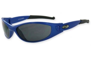 Image of Sos Wraps / G-force Sunglasses, Frame - Aluminum Blue, Lens - Pc Smoke