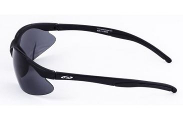 Image of Survival Optics Sunglasses X Change/Vector Sunglasses, Black Frame, Pouch/SOS Logo, Pc Blue Xlt, Smoke, Yellow, Clear Lens 1041