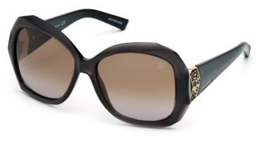 Image of Swarovski SK0034 Sunglasses - Grey Frame Color, Gradient Brown Lens Color