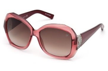 Image of Swarovski SK0034 Sunglasses - Pink Frame Color, Gradient Smoke Lens Color