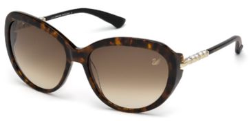 Image of Swarovski SK0067 Sunglasses - Havana Frame Color, Gradient Brown Lens Color