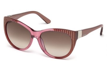 Image of Swarovski SK0087 Sunglasses - Bronze Frame Color, Gradient Brown Lens Color