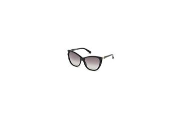 Image of Swarovski SK0117 Sunglasses - Shiny Black Frame Color, Gradient Smoke Lens Color