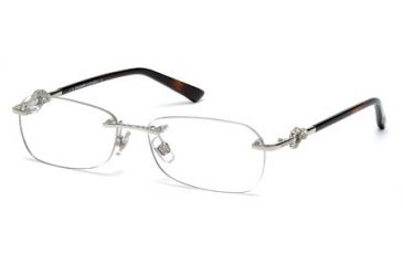 Image of Swarovski SK5053 Eyeglass Frames - Shiny Rhodium Frame Color