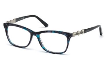 Image of Swarovski SK5133 Eyeglass Frames - Blue Frame Color